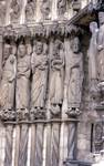 Chartres Cathedral; Isaiah (Jacob), Jesse, Jeremiah, Simeon, Jesus, John the Baptist, Peter; right embrasure, central portal, north transept.
 
Click to enter image viewer

Use the Save buttons below to save any of the available image sizes to your computer.
