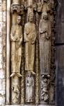 Chartres Cathedral; Sarah, Abraham, Hagar; jamb figures, left embrasure, left portal, west facade.
 
Click to enter image viewer

Use the Save buttons below to save any of the available image sizes to your computer.
