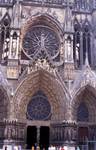 Reims; Coronation of the Virgin, Assumption of the Virgin; central portal and the Rose Window of the west facade.
 
Click to enter image viewer

Use the Save buttons below to save any of the available image sizes to your computer.
