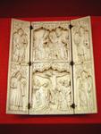 Coronation of Mary and the Crucifixion of Jesus on English Ivory Triptych.
 
Click to enter image viewer

Use the Save buttons below to save any of the available image sizes to your computer.
