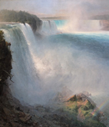 Niagra Falls from the American Side. Church, Frederic Edwin, 1826-1900