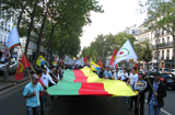 Demonstration to support Kurds and Yazidis persecuted by the Islamic State in Iraqi Kurdistan, 23th August 2014. 