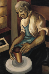 A potter. Berg, Else, 1877-1942
