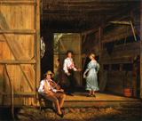Dancing on the Barn Floor. Mount, William Sidney, 1807-1868