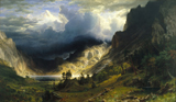 Storm in the Rocky Mountains, Mt. Rosalie. Bierstadt, Albert, 1830-1902