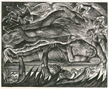 Evil Dreams of Job. Blake, William, 1757-1827