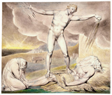 Satan Smiting Job with Boils. Blake, William, 1757-1827
