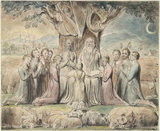Job and His Family. Blake, William, 1757-1827