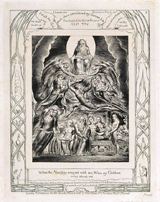 Satan Before the Throne of God. Blake, William, 1757-1827
