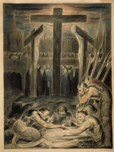Soldiers Casting Lots for Christ's Garments. Blake, William, 1757-1827