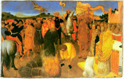 Burning of a Heretic. Sassetta, approximately 1400-1450