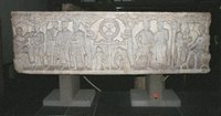 Roman Sarcophagus Frontal; Soldiers Sleeping Beneath the Chi-Rho.
 
Click to enter image viewer

Use the Save buttons below to save any of the available image sizes to your computer.
