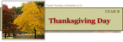 Classic Banner, Year B, Thanksgiving Day. Vanderbilt Divinity Library staff