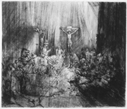 Christ Crucified between the Two Thieves (The Three Crosses).
 Rembrandt Harmenszoon van Rijn, 1606-1669

Click to enter image viewer

Use the Save buttons below to save any of the available image sizes to your computer.
