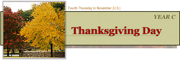 Classic Banner, Year C, Thanksgiving Day. Vanderbilt Divinity Library staff