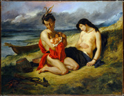 The Natchez. Delacroix, Eugène, 1798-1863