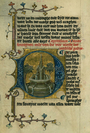 Fountain of Life and Four Rivers of Paradise. Dirc, van Delf, active 1365-1404