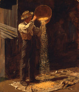 Winnowing Grain. Johnson, Eastman, 1824-1906