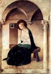 Annunciation, detail of Mary, wide shot.
 Angelico, fra, approximately 1400-1455

Click to enter image viewer

Use the Save buttons below to save any of the available image sizes to your computer.

