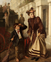 Crossing Sweeper. Frith, William Powell, 1819-1909