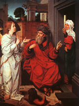 Abraham, Sarah, and the Angel. Provoost, Jan
