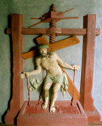 Jesus in the wine press. Anonymous
