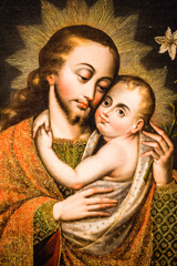 Joseph and the Christ Child. 
