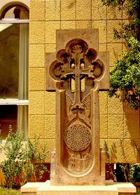 Armenian cross, Catholic church in the Cilicia region of Lebanon. 