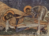 Lamentation fresco from Nerezi. 