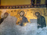 Deisis in the Hagia Sophia museum. 