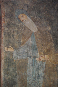 Simeon in mural at Sopocani. 