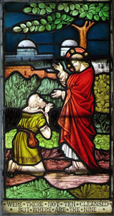 Christ with the Grateful Samaritan Leper. 