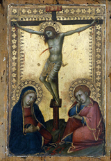 Crucified Christ with the Virgin and St. John the Evangelist.
 Ceccarelli, Naddo, 14th cent.

Click to enter image viewer

Use the Save buttons below to save any of the available image sizes to your computer.
