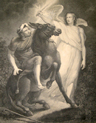 The Macklin Bible -- The Angel Stopping Balaam. Northcote, James, 1746-1831 ; Fittler, James, 1758-1835