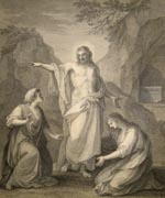 The Macklin Bible -- Christ Appearing to the Marys. Kauffmann, Angelica, 1741-1807 ; Bartolozzi, Francesco, 1727-1815