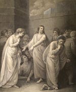 The Macklin Bible -- The Woman Accused of Adultery. Artaud, W. (William), 1763-1823 ; Thomson, Paton, b. ca. 1750