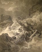 The Macklin Bible -- The Shipwreck of St. Paul. Loutherbourg, Philippe-Jacques de, 1740-1812 ; Pouncy, Benjamin Thomas, d. 1799