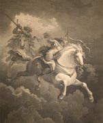 The Macklin Bible -- The Vision of the White Horse. Loutherbourg, Philippe-Jacques de, 1740-1812 ; Landseer, John, 1769-1852