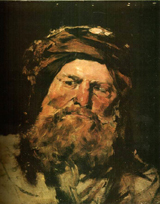 Head of a Pharisee. Munkácsy, Mihály, 1844-1900