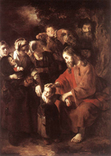 Christ Blessing the Children. Maes, Nicolaes, approximately 1634-1693