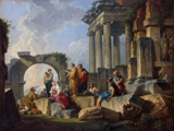 Apostle Paul Preaching on the Ruins. Panini, Gian Paolo, 1691 or 1692-1765