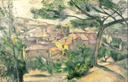 Morning View of L'Estaque Against the Sunlight. Cézanne, Paul, 1839-1906