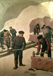 In the Quarry - Stone Breakers. Halonen, Pekka, 1865-1933