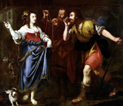 Rahab and the Emissaries of Joshua. Italian School