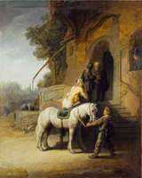 Good Samaritan.
 Rembrandt Harmenszoon van Rijn, 1606-1669

Click to enter image viewer

Use the Save buttons below to save any of the available image sizes to your computer.
