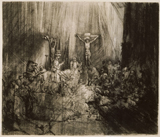 Christ Crucified between the Two Thieves (The Three Crosses). Rembrandt Harmenszoon van Rijn, 1606-1669