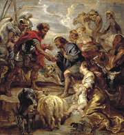 Reconciliation of Jacob and Esau. Rubens, Peter Paul, 1577-1640