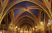 Ceiling of the lower part of Ste Chapelle. 