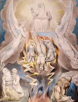 Fall of Satan from Heaven. Blake, William, 1757-1827