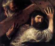 Carrying the cross. Titian, approximately 1488-1576